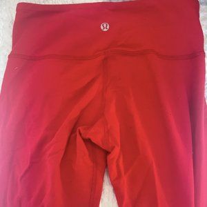 Size 4 Red Lululemon leggings